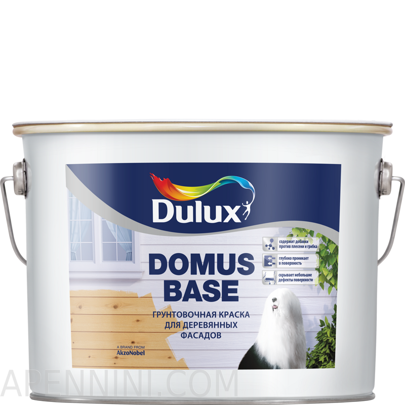 Dulux Domus Base Грунтовочная краска для деревянных поверхностей 10л